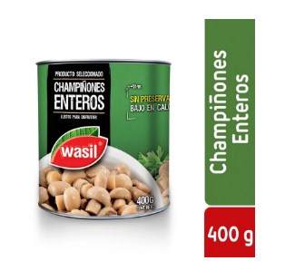 Champiñones Enteros Wasil 400g